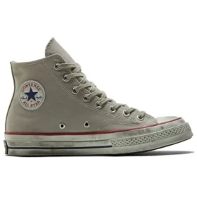 Tênis Chuck Taylor All Star 1970s de lona cinza “Grey Red”