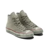 Tênis Chuck Taylor All Star 1970s de lona cinza “Grey Red”