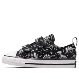 Ténis Chuck Taylor All Star 2V Dinos Lo “Preto Branco”