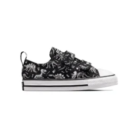 Ténis Chuck Taylor All Star 2V Dinos Lo “Preto Branco”