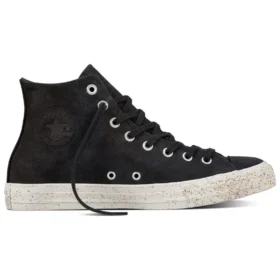 Ténis Chuck Taylor All Star de cano alto em pele “Black”