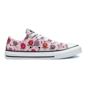 Tênis Chuck Taylor All Star de lona K “Rosa Roxo Multicolorido”